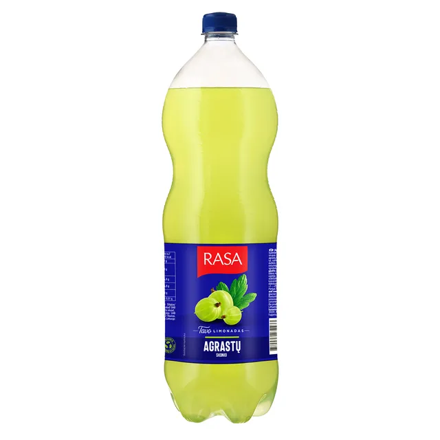 Agrastų skonio gazuotas gaivusis gėrimas su cukrais ir saldikliu RASA, 2 l