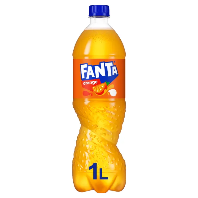 Gazuotas apelsinų skonio gaivusis gėrimas FANTA ORANGE, 1 l