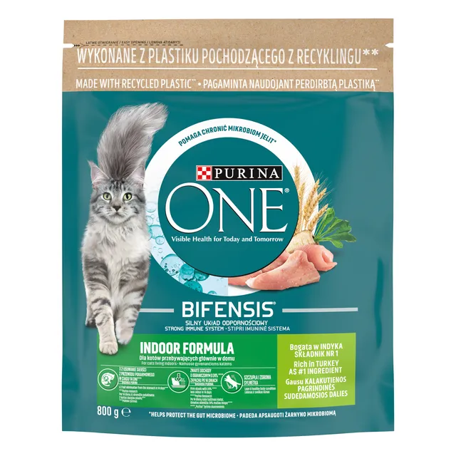 Sausas kačių ėdalas ONE INDOOR, 800 g