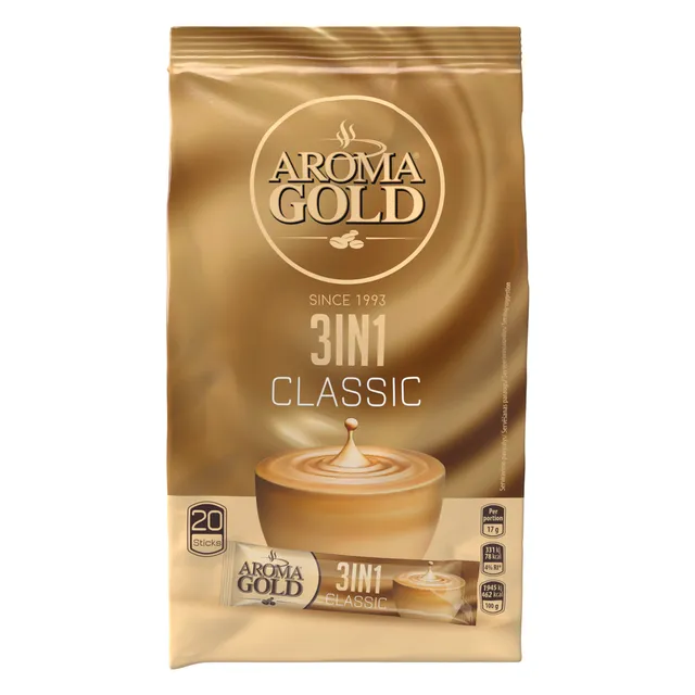 Kavos gėrimas AROMA GOLD XXL 3IN1, 340 g