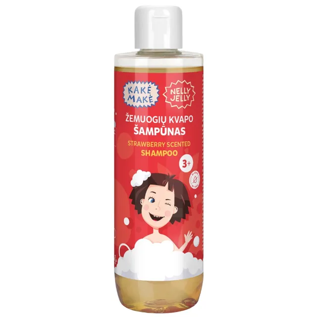 Žemuogių kvapo šampūnas KAKĖ MAKĖ - BE AŠARŲ, 250 ml