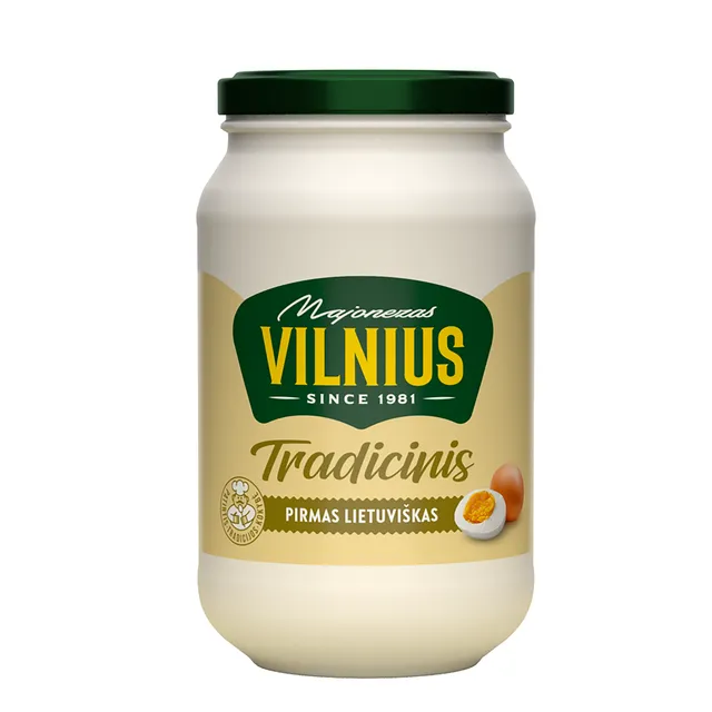 Majonezas PIRMAS LIETUVIŠKAS VILNIUS, 900 ml (885 g)