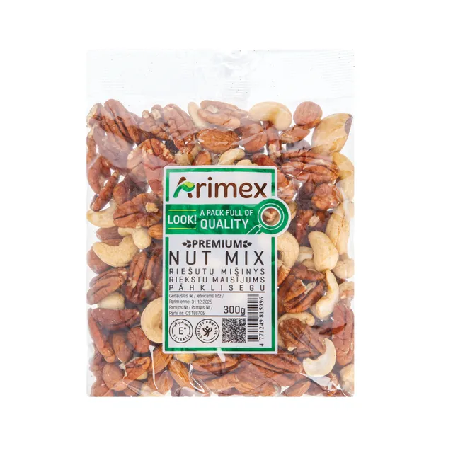 Riešutų mišinys ARIMEX PREMIUM, 300 g