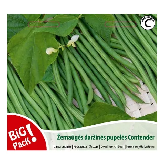 Sėklos PUPELĖS ŽEMAŪGĖS DARŽINĖS/CONTENDER 20G