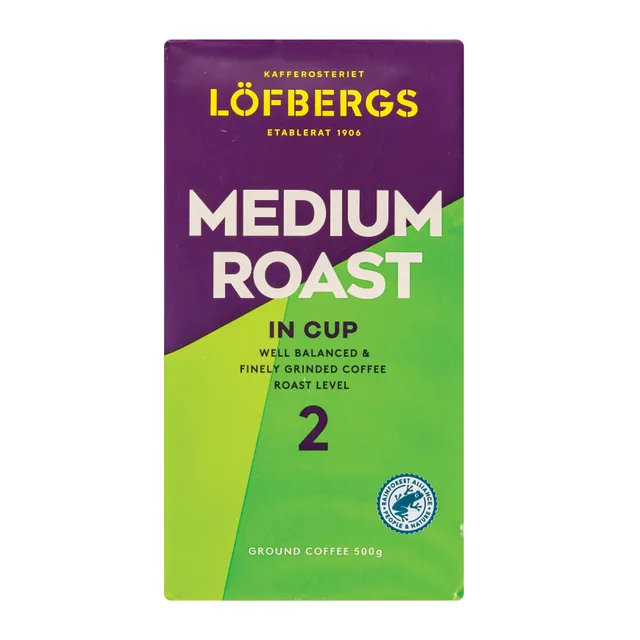 Kava Löfbergs Medium Roast In Cup RA, 500g