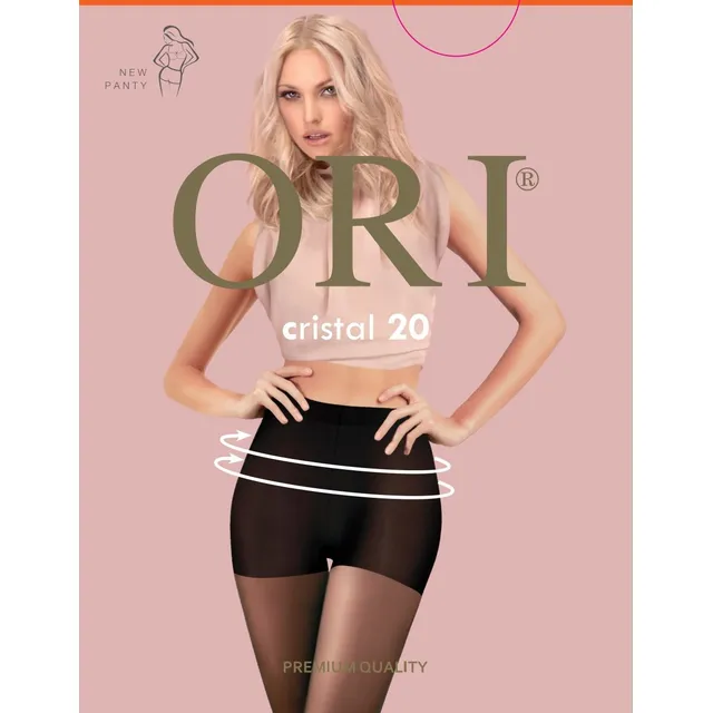 Moteriškos pėdkelnės ORI Cristal 20 DEN – Neutro, 5