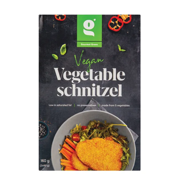 Kepti daržovių šniceliai GOURMET GREEN, 6x160g (2x80g)