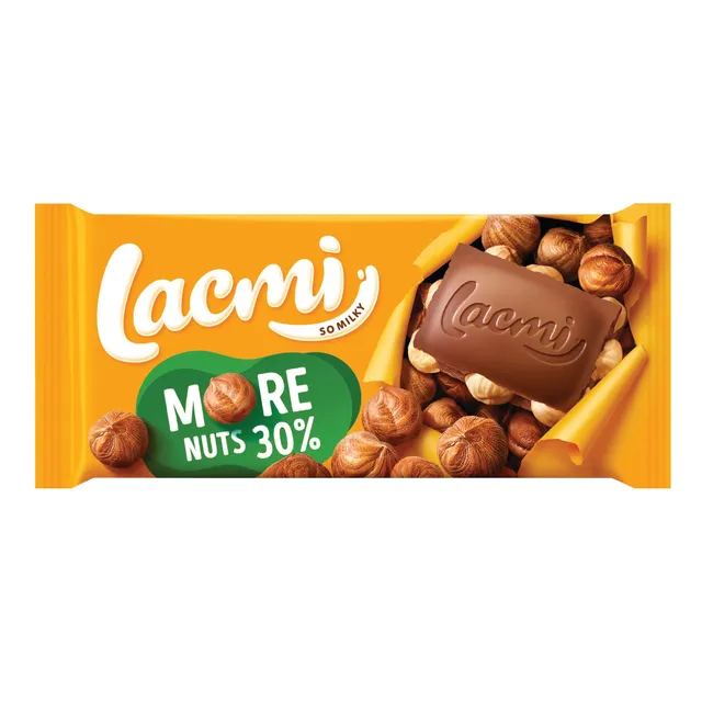 Pieninis šokoladas su sveikais lazdyno riešutais ROSHEN, 90 g