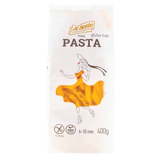 Makaronai (vamzdeliai, be glitimo) AL DENTE, 400 g