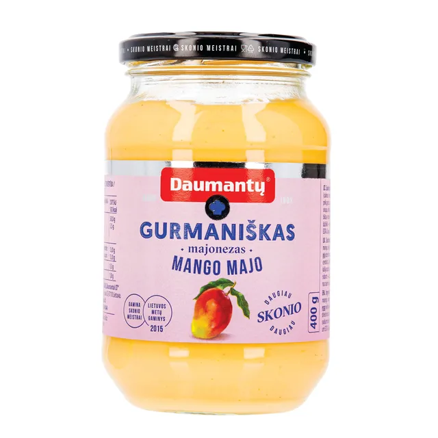Majonezas su mangais DAUMANTŲ GURMANIŠKAS, 50% rieb., 400 g