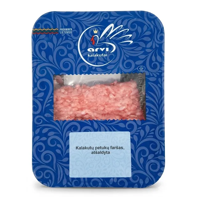 Šviežias kalakutų petukų mėsos faršas, 400 g