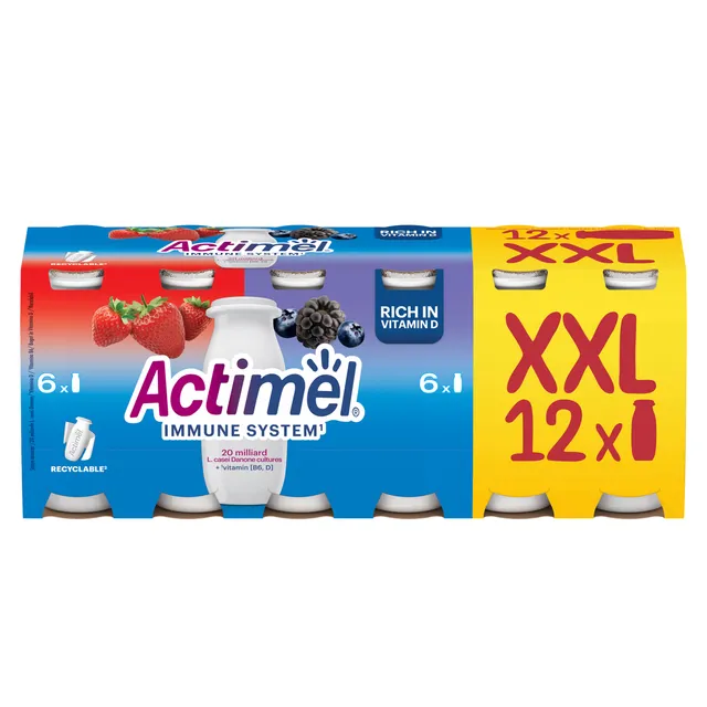 Jogurtas įvairių skonių ACTIMEL, 12x100g