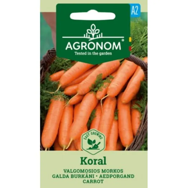 Sėklos valgomosios morkos koral AGRN