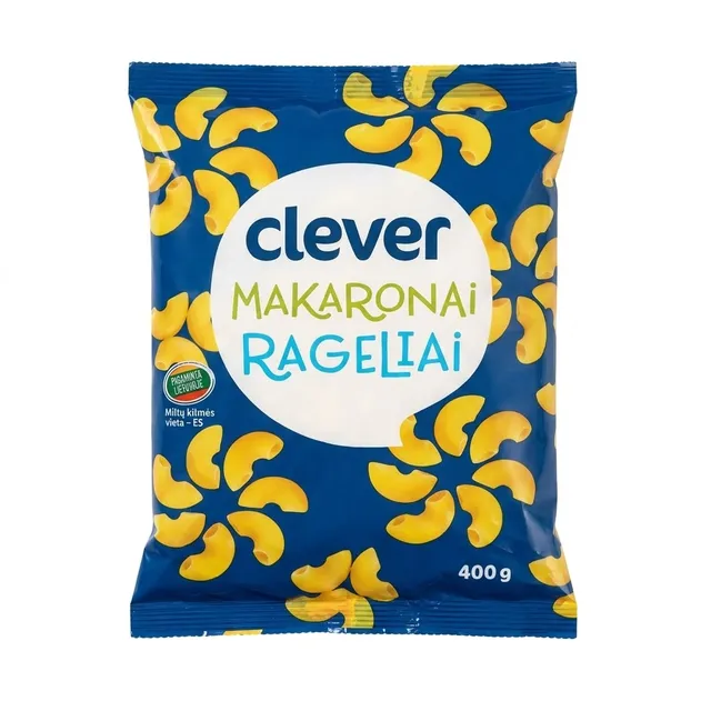 Makaronai rageliai CLEVER, 400 g