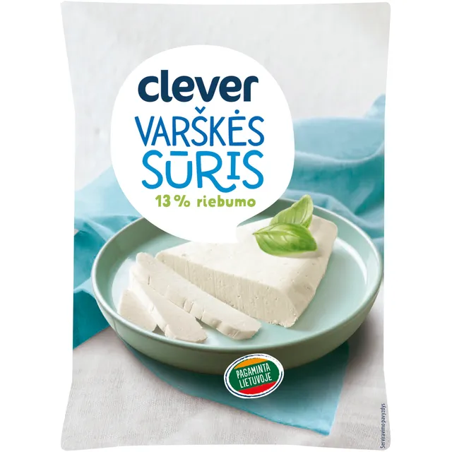 Varškės sūris 13% CLEVER
