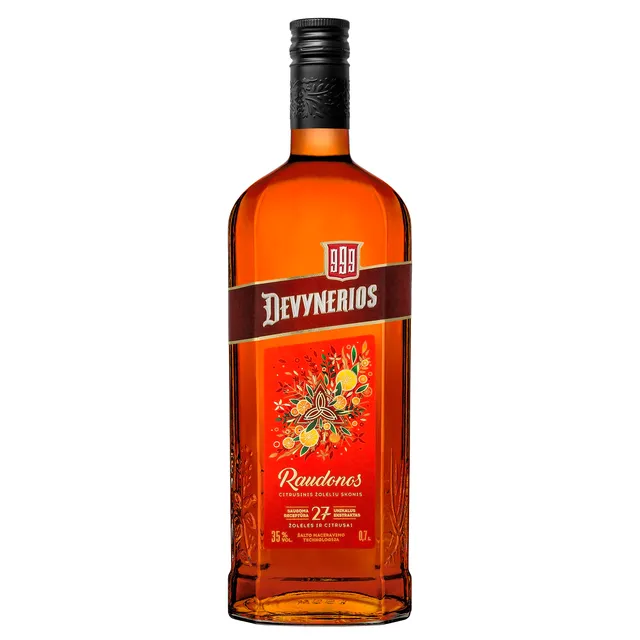 Trauktinė RAUDONOS DEVYNERIOS (35%), 0,7 l