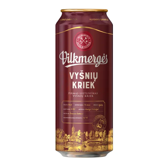 Alus VILKMERGĖS KRIEK 5%, 500 ml