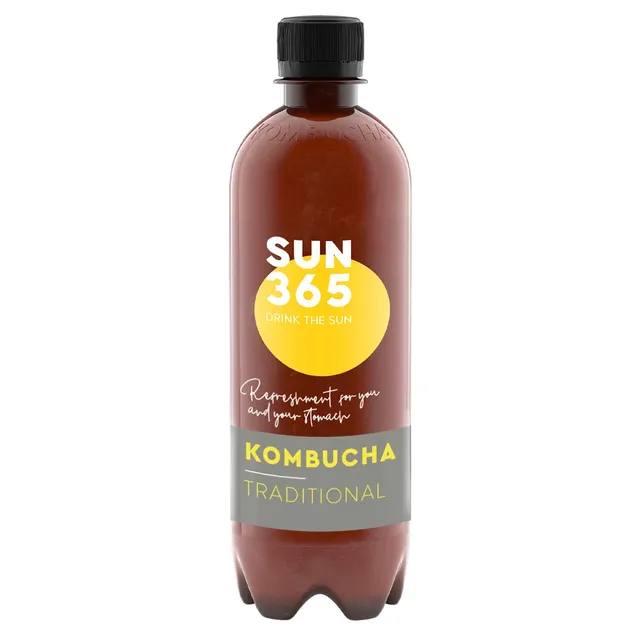 Ekologiškas gazuotas gaivusis arbato gėrimas SUN365 KOMBUCHA TRADITIONAL, 500 ml