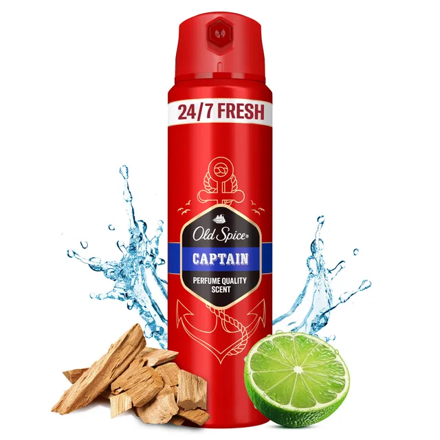 Purškiamas dezodorantas OLD SPICE Captain, 150ml