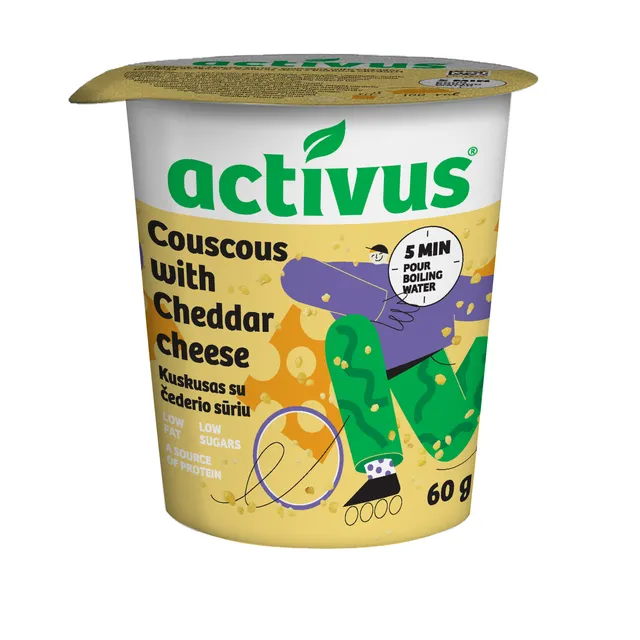 Kuskusas su čederio sūriu ACTIVUS, 70 g