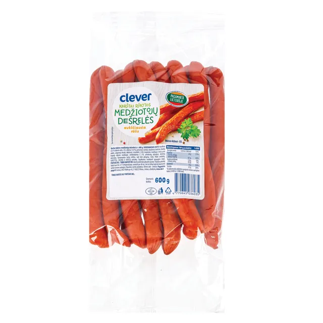 Medžiotojų dešrelės CLEVER, 600 g