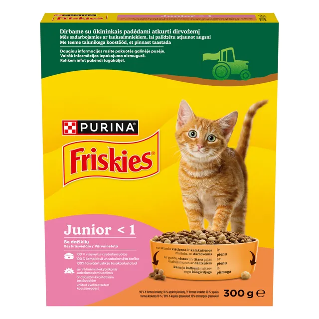 Sausas kačių ėdalas FRISKIES JUNIOR, 300 g