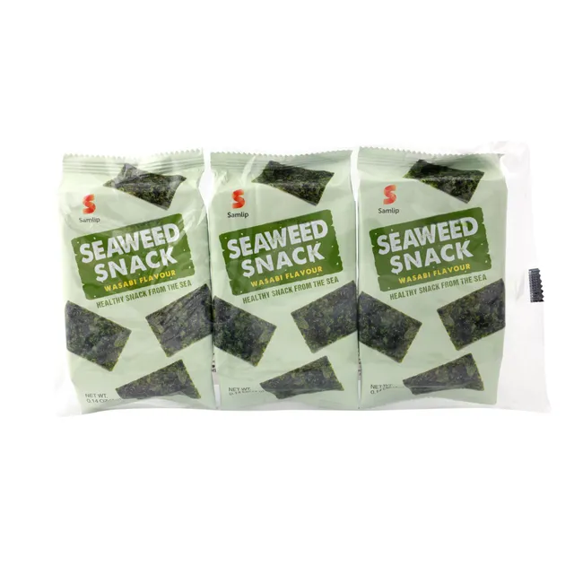 Jūržolių užkandis, vasabio skonio SAMLIP, 12 g (3x4g)