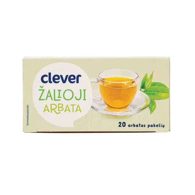 Žalioji arbata CLEVER, 20 vnt.