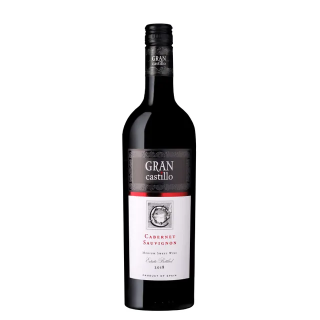 Raudonasis pusiau saldus vynas GRAN CASTILLO CABERNET SAUVIGNON 12%, 0,75 l