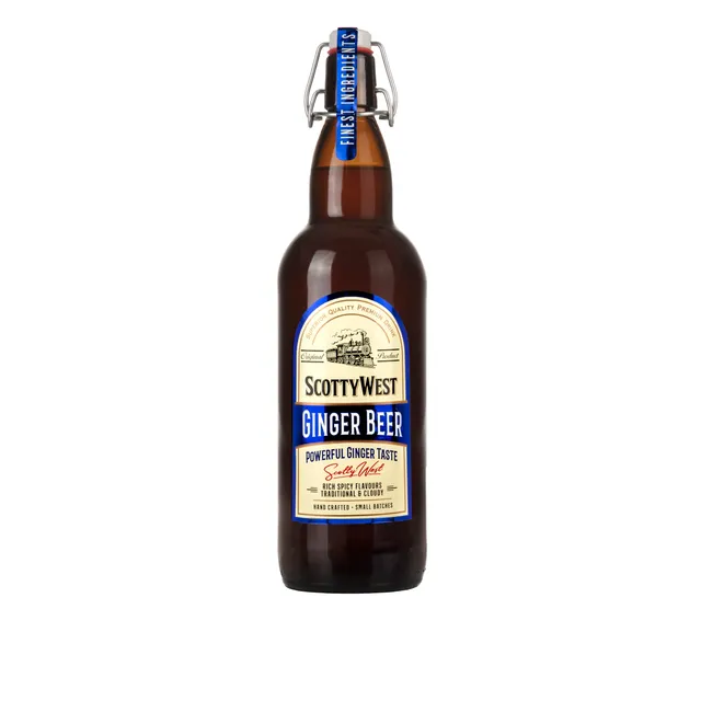 Imbierų skonio gaivusis gėrimas SCOTTY WEST Original Ginger Beer, 1 l