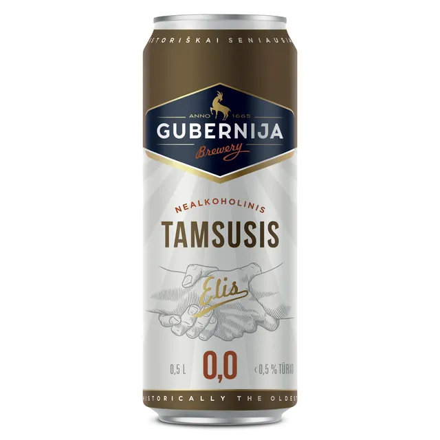 Nealkoholinis alus GUBERNIJA TAMSUSIS ELIS, 500 ml
