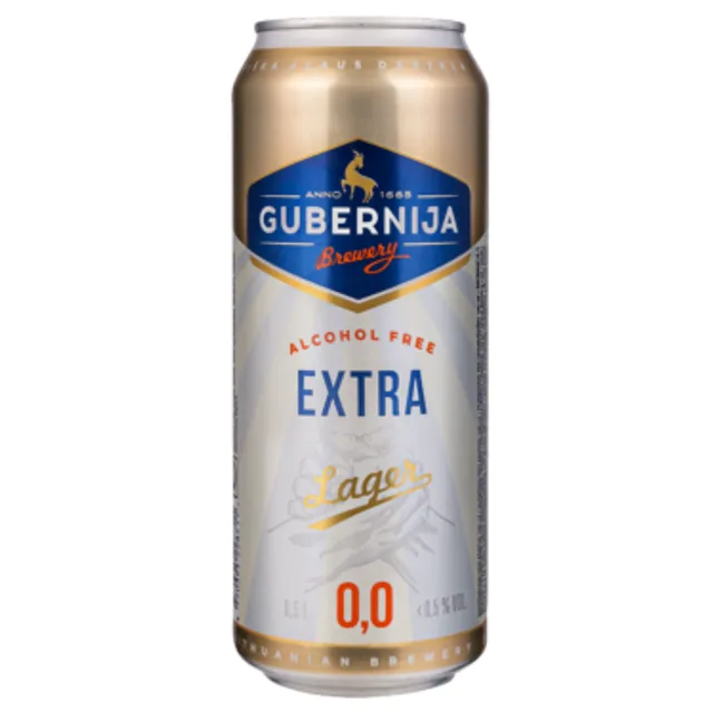 Nealkoholinis alus GUBERNIJA Ekstra Lager 0,5L