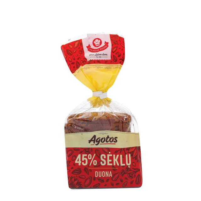 AGOTOS 45% sėklų duona, 350 g
