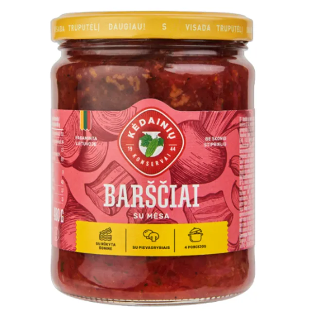 Sriuba barščiai su mėsa KĖDAINIŲ, 480 g