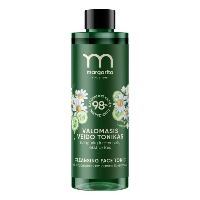 Valomasis tonikas su agurkų ir ramunėlių ekstraktais MARGARITA, 200 ml