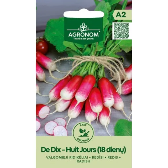 Sėklos ridikėliai valgomieji de dix-hui jours (18) AGRONOM