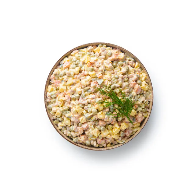 Lietuviškos salotos su kumpiu IKI ŠEFAI pakuotė, 1 kg
