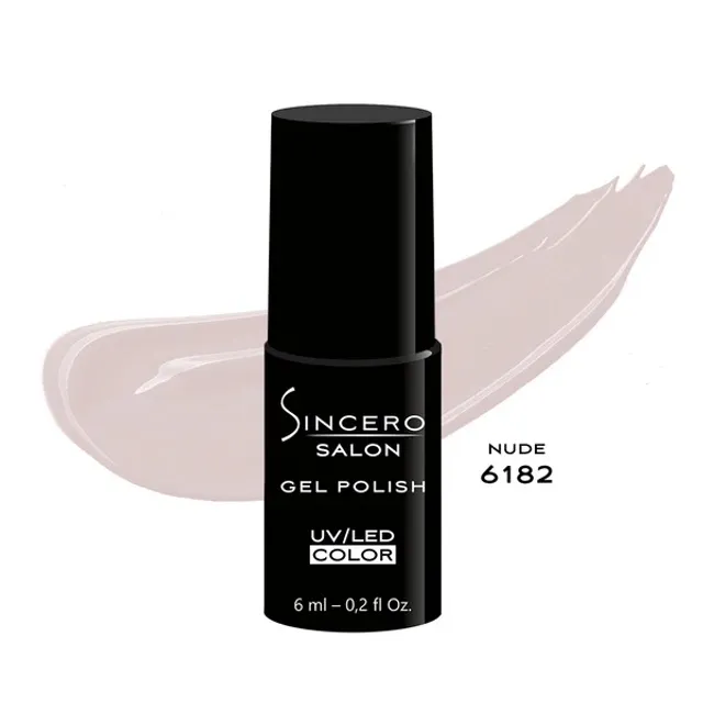 Nude Gelinis nagų lakas 6182 6 ml SINCERO SALON
