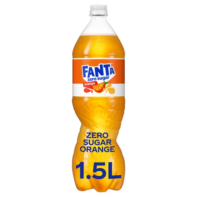 Gazuotas apelsinų skonio gėrimas FANTA ZERO, 1,5 l