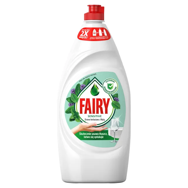 Indų ploviklis FAIRY Sensitive Tea Tree&Mint, 900ml