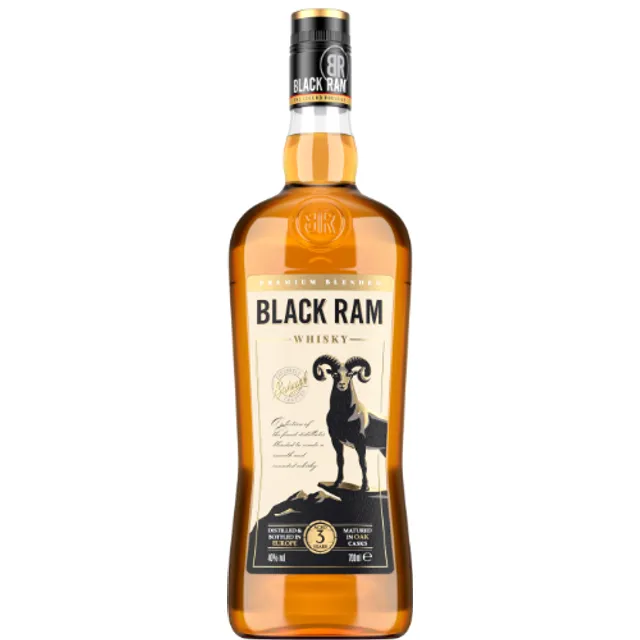 Viskis BLACK RAM 40%, 0,7 l