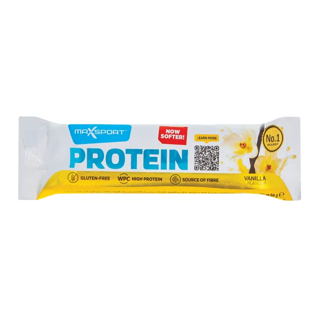 Baltyminis batonėlis vanilės skonio MAX SPORT, 60 g