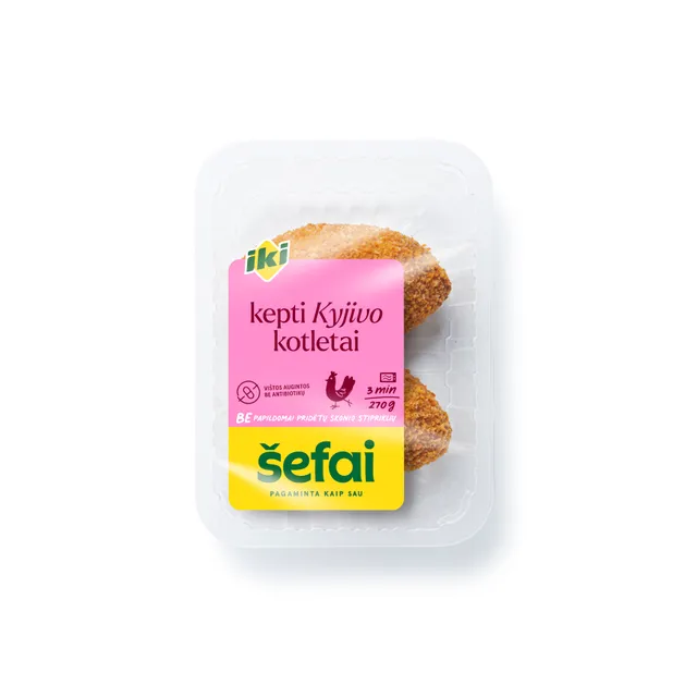 Keptas KIJEVO kotletas (2 vnt.) IKI ŠEFAI, 270 g