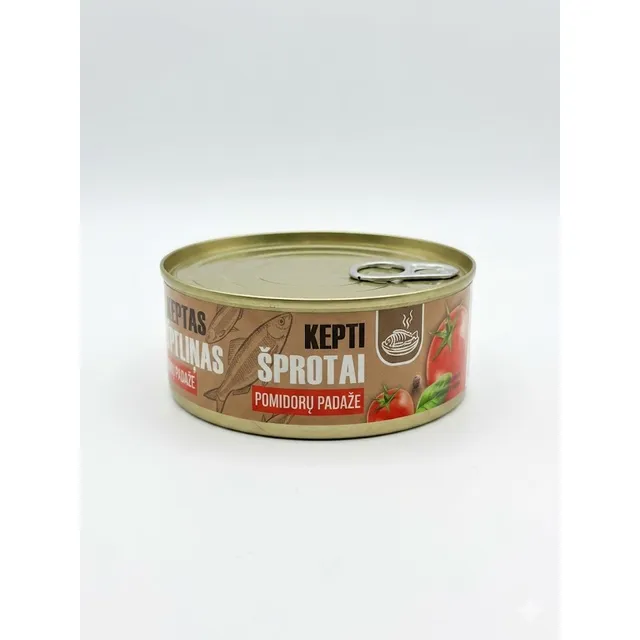Kepti šprotai pomidorų padaže BANGA, 240 g