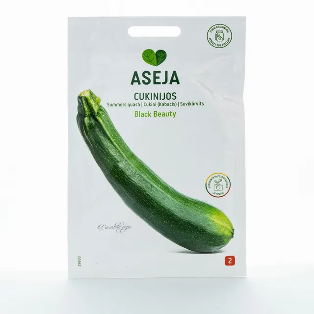 Sėklos ASĖJA CUKINIJOS BLACK BEAUTY,29600(2) 1G