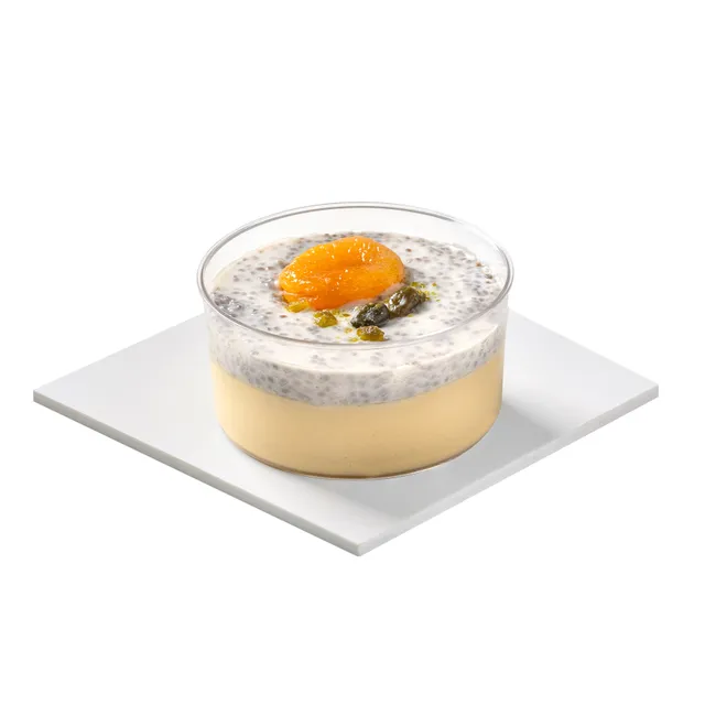 Egzotinių vaisių kreminis desertas be laktozės (be pridėtinių cukrų), 120 g