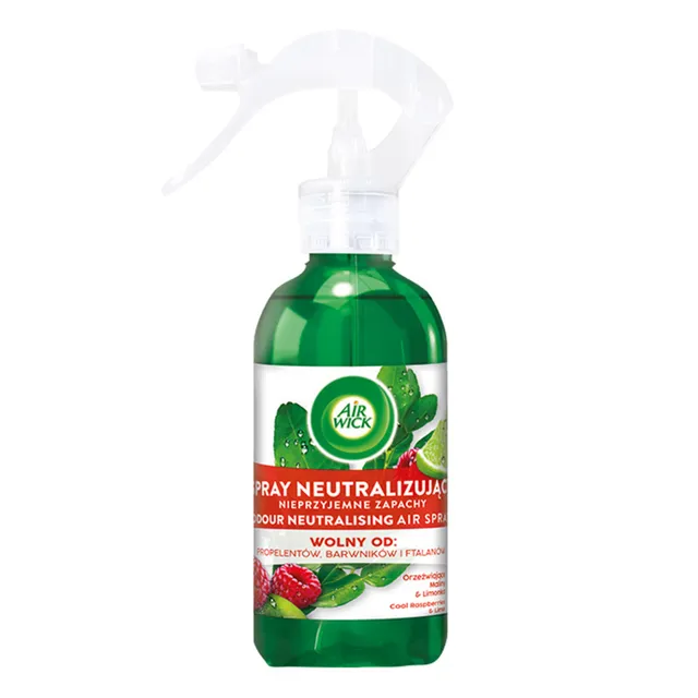 Purškiamas oro gaiviklis gaivaus aviečių ir žaliųjų citrinų kvapo AIR WICK, 237 ml