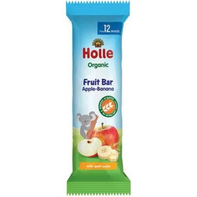 Vaisinis batonėlis su obuoliais ir bananais HOLLE, 25 g