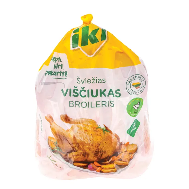 Šviežias viščiukas broileris be antibiotikų IKI, kg