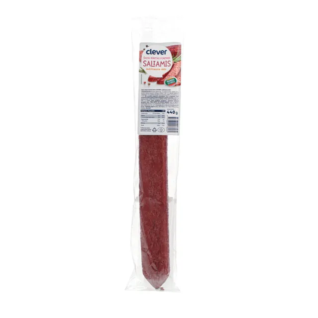 Šaltai rūkyta CLEVER saliami dešra dujose 440g